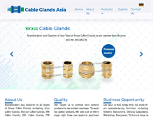 Tablet Screenshot of cable-glands-asia.com